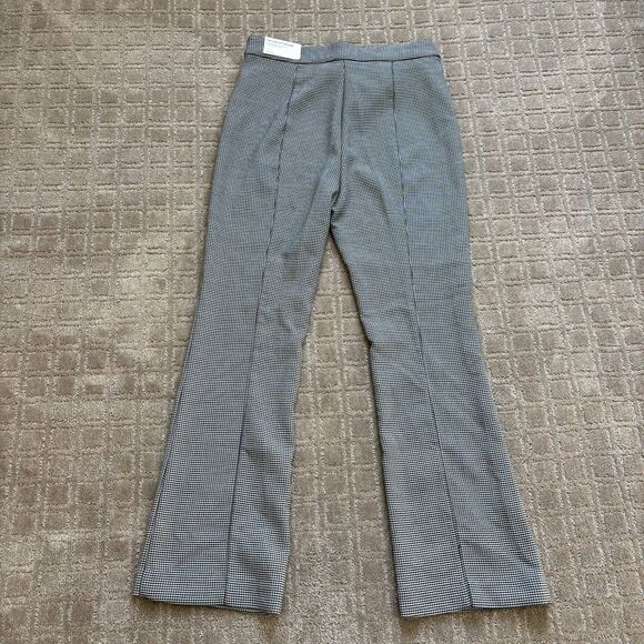 Ann Taylor The Side Zip Trouser Pant Women's Size 10 Houndstooth Black White NWT - Picture 4 of 10
